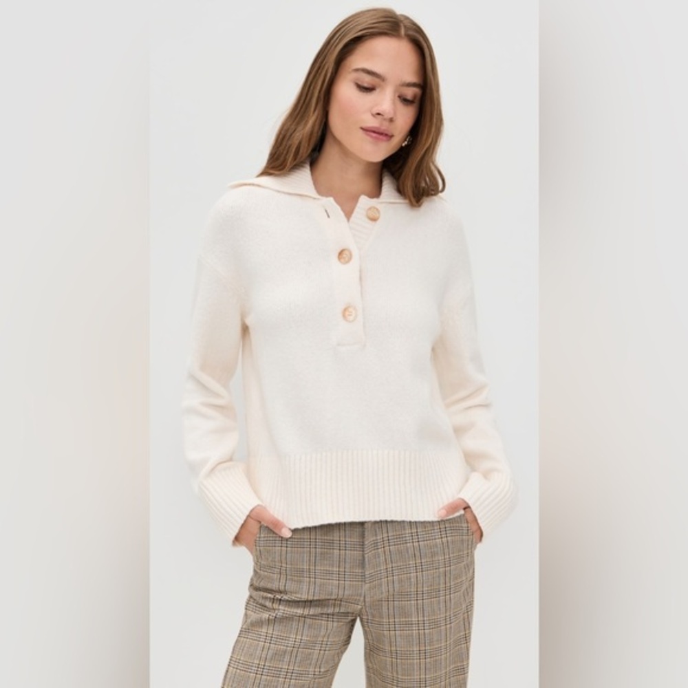 Free People Trading Up Polo in Ivory